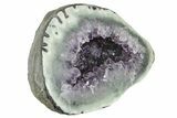 8.1" Purple Amethyst Geode With Polished Face - Uruguay - #199729-1